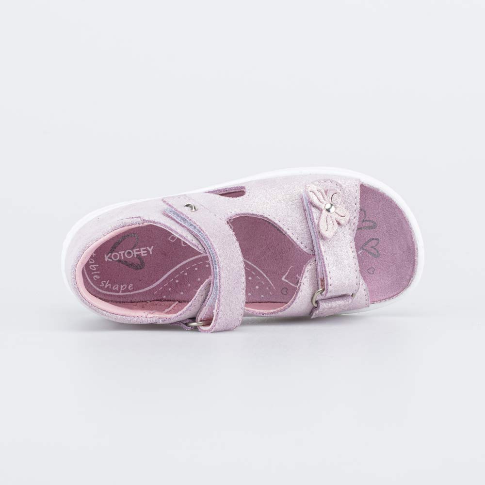 322191-22 Кожаные сандалии для девочки Бабочка, все фото 4