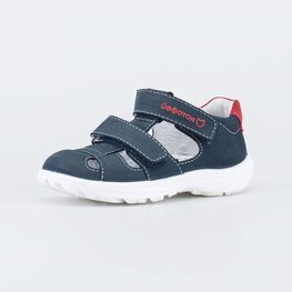 122232-21 Сандалии на липучках для мальчики синий + красный