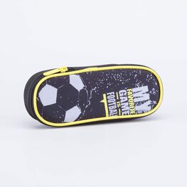 06705020-40 Пенал школьный Football для мальчики черный + желтый