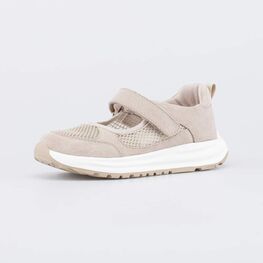 734054-13 Туфли в спортивном стиле бежевые для девочки бежевый