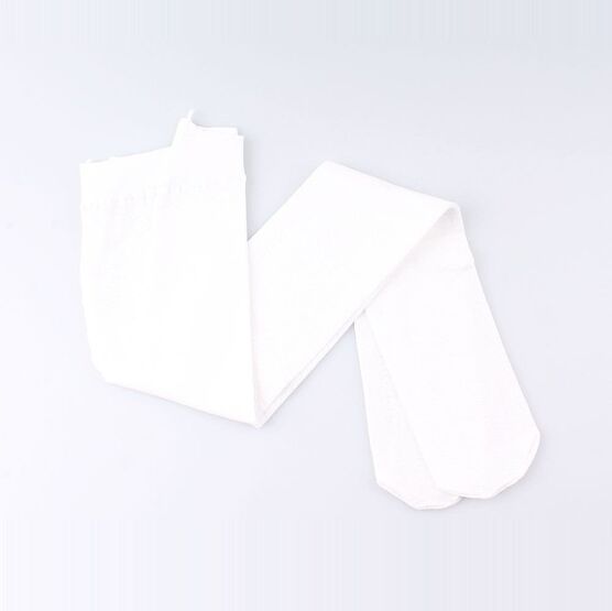 07831194-10 Колготки плотные ажурные белые для девочки белый