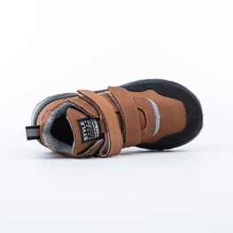 152316-35 Демисезонные ботинки на липучках STYLE коричневый для мальчики коричневый фото №4