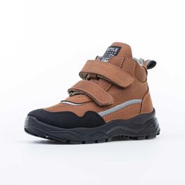 152316-35 Демисезонные ботинки на липучках STYLE коричневый для мальчики коричневый