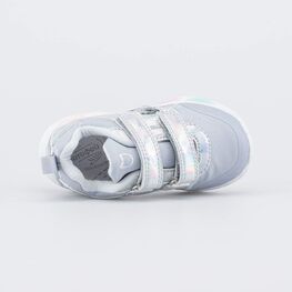 144189-74 Серые кроссовки с LED и Softshell для девочки серый фото №4