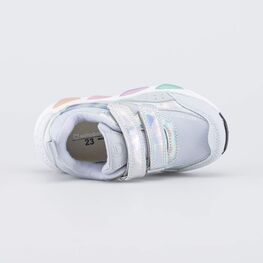 144280-71 Серые кроссовки с LED и Softshell для девочки серый фото №4