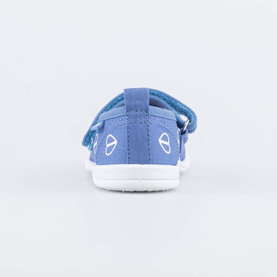 231243-12 Текстильные туфли для девочки для девочки голубой фото №5