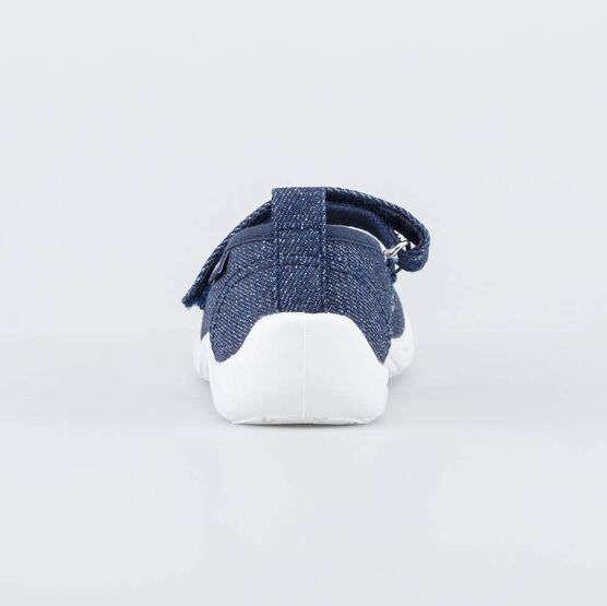 231180-11 Текстильная обувь на липучке для девочки синий фото №5