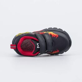 144232-71 Кроссовки с LED и Softshell для мальчики черно-красный фото №4
