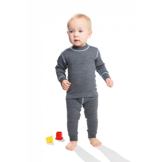 4SU2HLRU-014 Термоджемпер детский NORVEG Soft Kids серый для универсальные серый фото №4