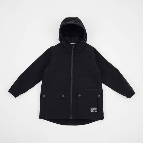 07757061-40 Куртка с SoftShell и мембраной для мальчика черный для мальчики черный