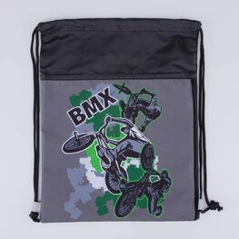 02708219-40 Мешок для обуви BMX КК для мальчики черно-серый