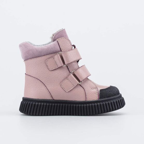 352396-52 Зимние ботинки с мехом для девочки розовый фото №2