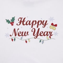 07856053-40 Новогодняя пижама для девочки С Новым Годом для девочки белый,красный фото №3