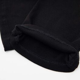 07859072-41 Трикотажные брюки-клеш черный для девочки черный фото №3