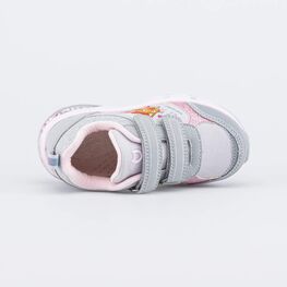 144243-71 Серые кроссовки с LED и Softshell Три кота для девочки серый фото №4